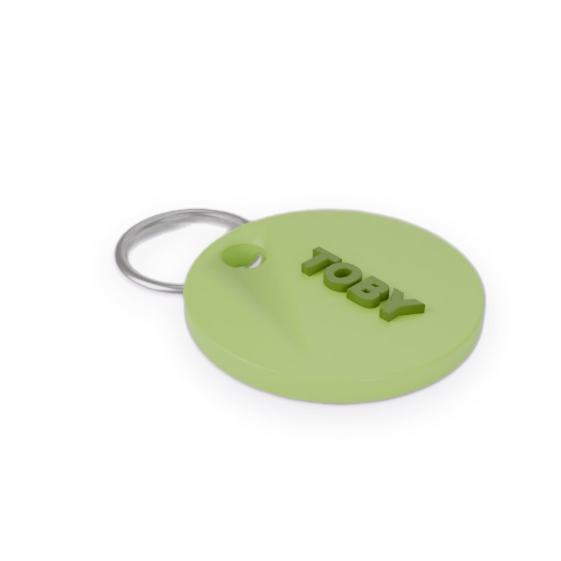 Tag de identificação para pet impresso em 3D