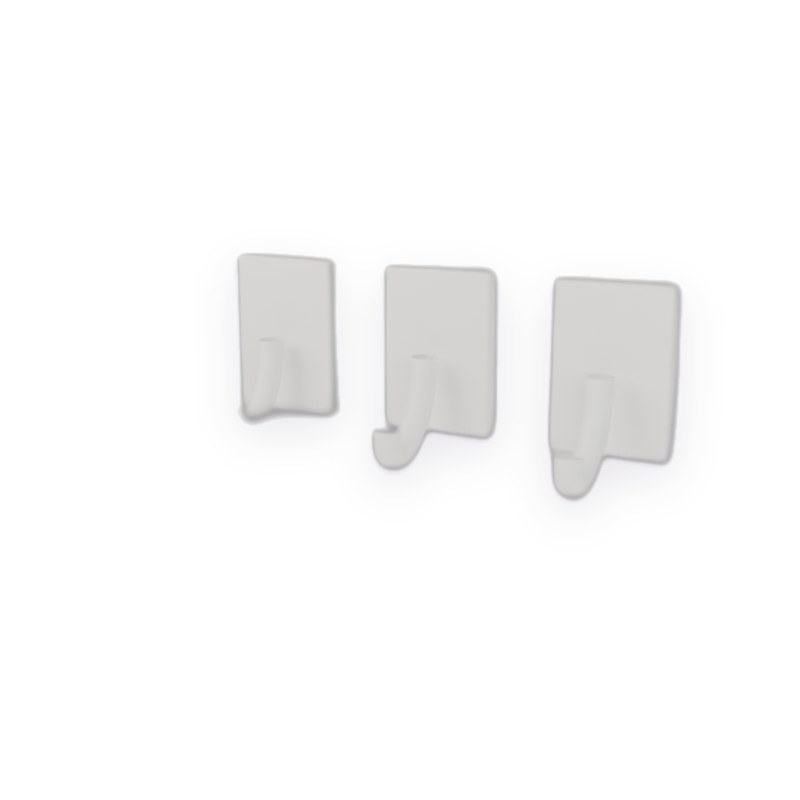 Kit 4 ganchos de parede impresso em 3D