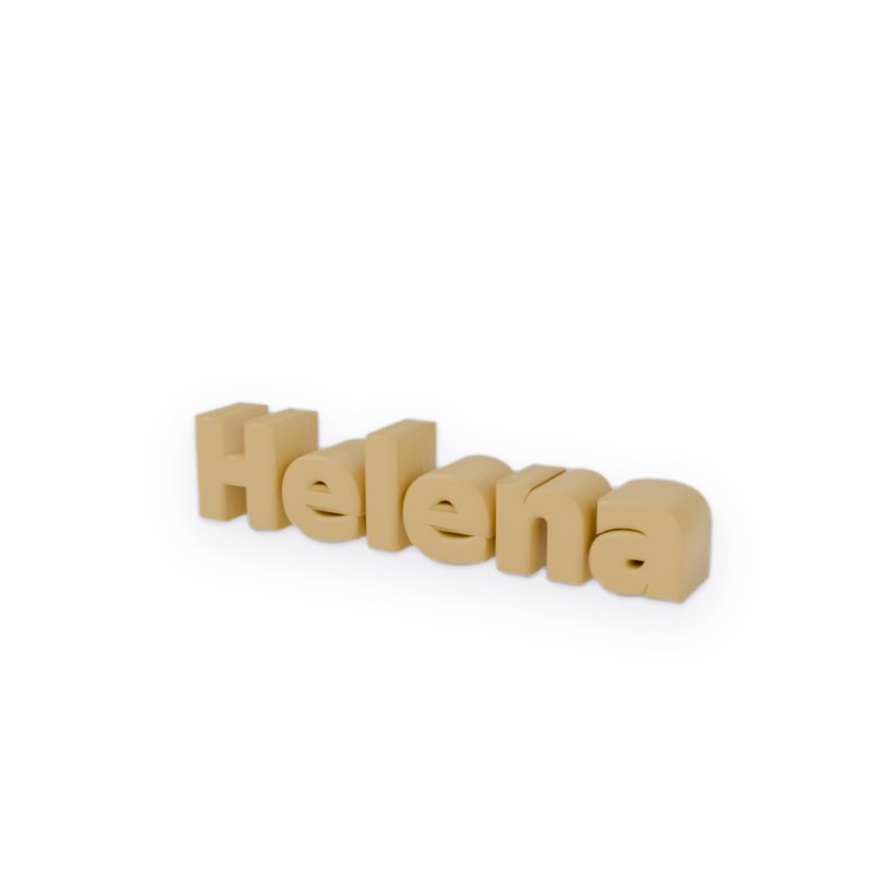 Letreiro com nome para parede impresso em 3D