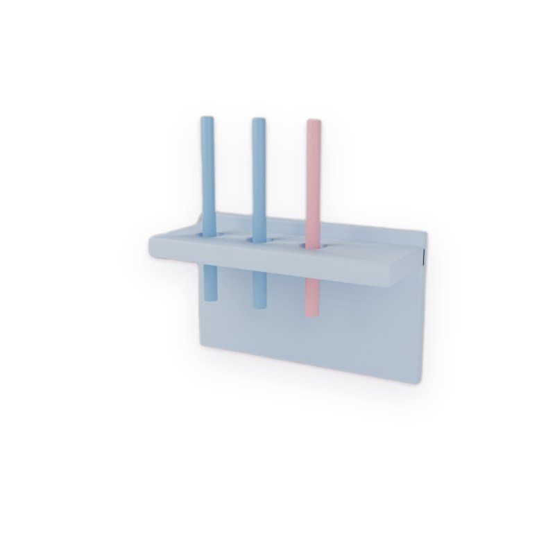 Porta-escovas de parede impresso em 3D