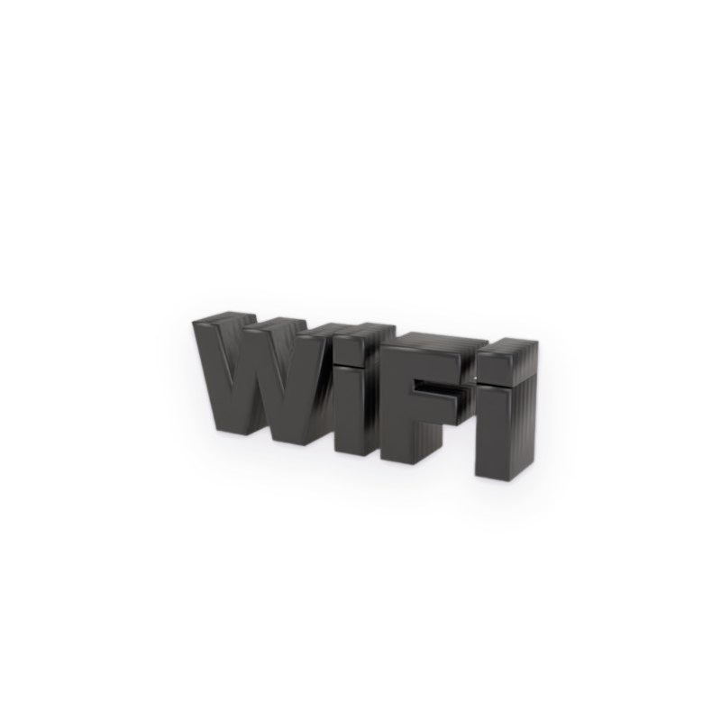 Placa QR Code Wi-Fi impresso em 3D